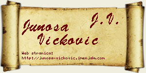 Junoša Vicković vizit kartica